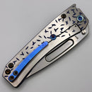 Medford Knife Slim Midi S45 Tumbled Drop Point w/ Jasmine Fade Sculpted Handles & Violet Perimeters/Clip w/ Flamed Hardware