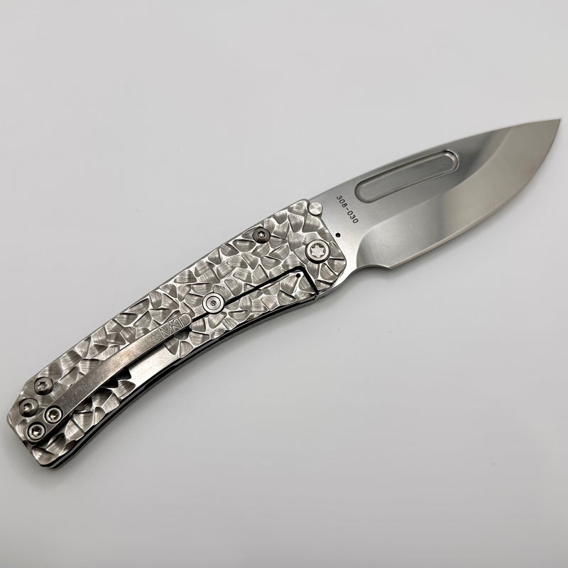 Medford Knife Slim Midi S45 Tumbled Drop Point w/ Peaks & Valleys Sculpted Handles