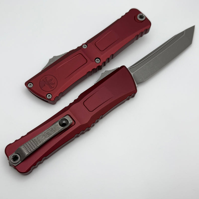 Microtech Knives Combat Troodon Gen III Apocalyptic Tanto w/ Merlot Handle 1144-10APMR