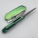 Remette RT Woodpecker w/ Green Crystallized Titanium Handles & M390 RTWP-IG