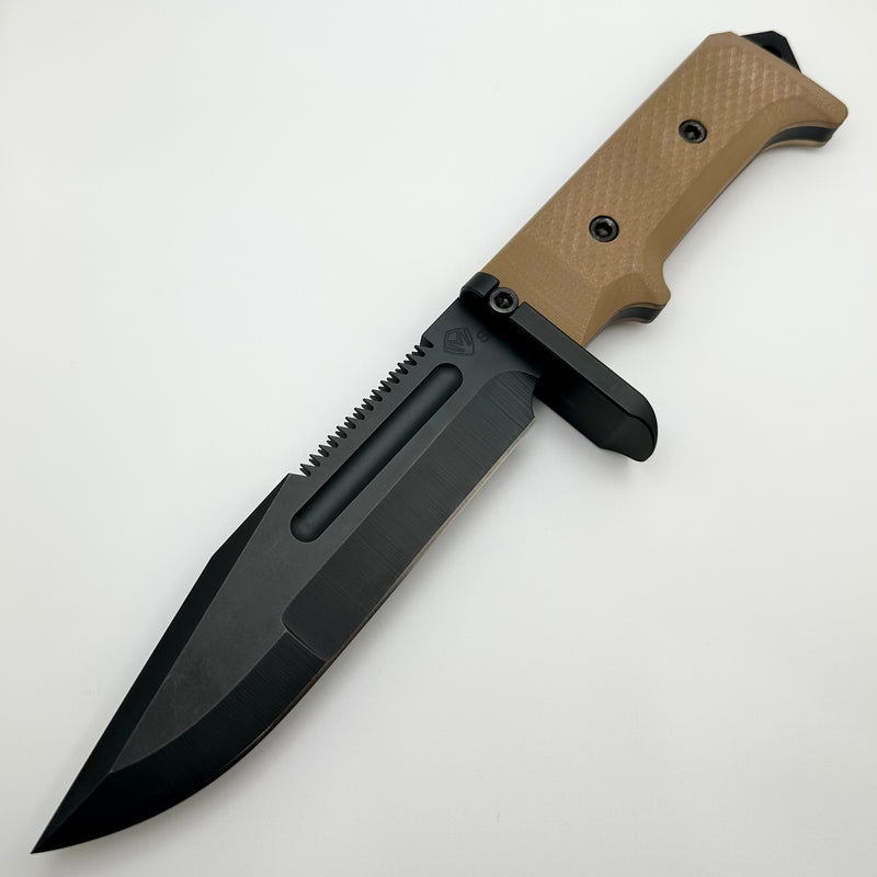 Medford USMC Raider PVD S35VN w/ Coyote G-10 Handles Fixed Blade Medford USMC Raider PVD S35VN w/ Coyote G-10 Handles Fixed Blade