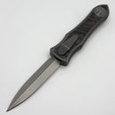 Hawk Designs Model C Deadlock Stonewash Titanium w/ Purple Haze Carbon Fiber & Stonewash M390 D/E