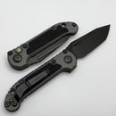 Microtech Knives LUDT Gen III DLC Tanto w/ Natural Clear Handle Signature Series 1136-1DLCTNCS