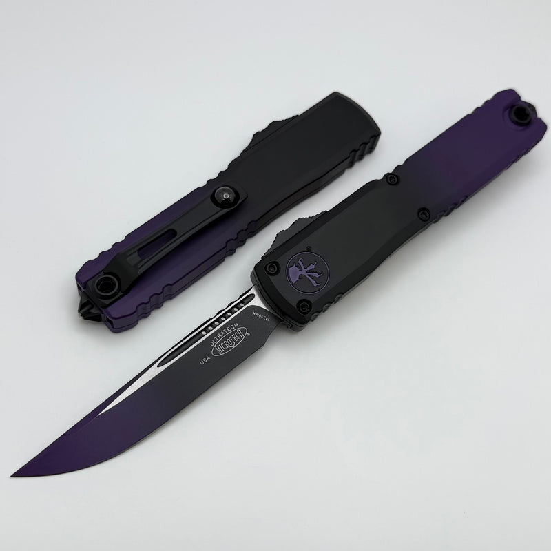 Microtech Ultratech ZBP Faded Black/Purple S/E M390MK w/ Red 1121-1FBKPU