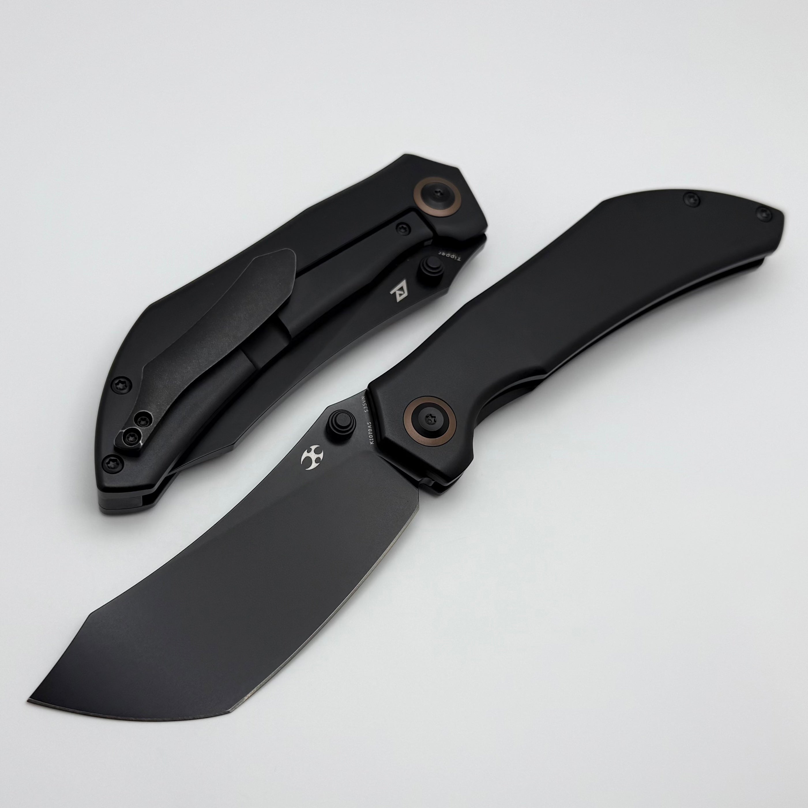 Kansept Knives Tipper Black Titanium Handles w/ Black S35VN K1079A5