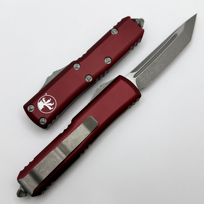 Microtech UTX-85 Tanto Apocalyptic Standard & Merlot 233-10APMR