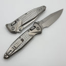 Marfione Select Microtech Socom Ram-Lok Titanium Frag Handles w/ Bronze Accents & Spear Point Stonewash M390MK 160RL-10FRSMS2