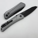 Pro-Tech Oligarch Gray Aluminum Handle & Pearl Button w/ DLC MagnaCut 2025 SHOT Oligarch.1