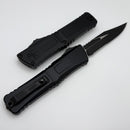 Microtech Knives Combat Troodon Gen III Black Tactical Bowie Part Serrated w/ Black Handle 1146-2T