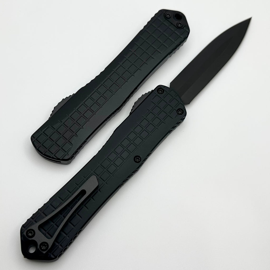 Heretic Knives Manticore X Black Frag Handle & DLC Double Edge MagnaCu Heretic Knives Manticore X Black Frag Handle & DLC Double Edge MagnaCu