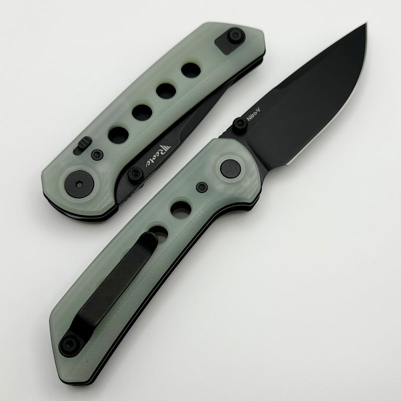 Reate Knives PL-XT Jade G-10 & Black PVD Nitro-V