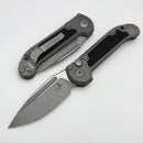 Microtech Knives LUDT Gen III Apocalyptic Drop Point Titanium Handles w/ Grip Inlays