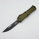 Grenade Blem Microtech Knives Mini Hera Black S/E M390MK w/ OD Green Handle 1703M-1OD