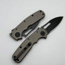 Demko Shark Cub Stealth Artillery Grey Aluminum Handles & Slicer Shark DLC 20CV