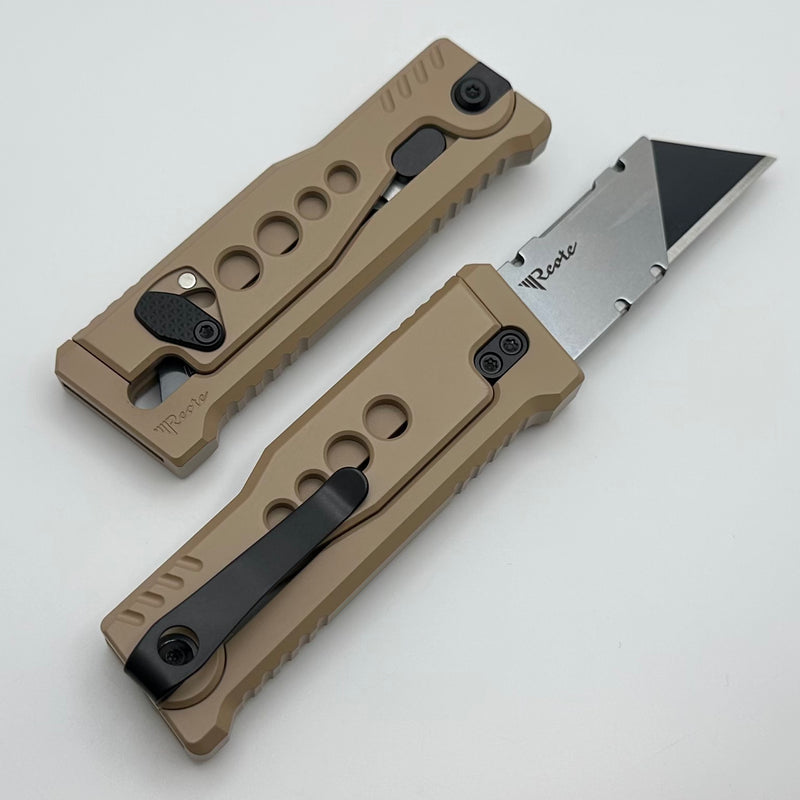 Reate EXO-U Utility Speedhole Pattern Tan Aluminum Handle