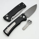 Chaves Knives X-Lock w/ Black Aluminum Handles & Stonewash D2
