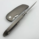 Dalibor Bergam Arrakis w/ Titanium Zirblast Integral Handle & Satin S90V One Per Household