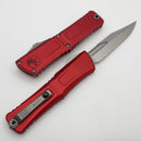 Microtech Knives Combat Troodon Gen III Stonewash Bowie w/ Red Handle 1146-10RD