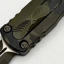 Microtech Dirac Delta Olive Camo D/E Fully Serrated S/N