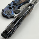 Custom Knife Factory Traktor Full Dress w/ ZircuTi/Superconductor Handles & Damasteel