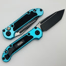 Microtech Knives LUDT Gen III Black Tanto w/ Turquoise Handle 1136-1TQ