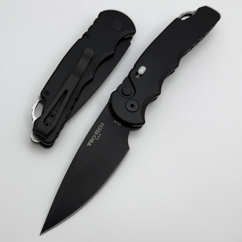 Pro-Tech TR-5 Black Handle w/ DLC S35VN Blade T503