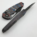 Heretic Knives Pariah M/A Button Lock America Camo Carbon Handles w/ DLC MagnaCut H046-6A-USA/CC