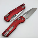 Microtech Knives MSI RAM LOK Red Aluminum & Stonewash M390MK 210-10RD