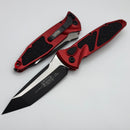 Microtech Socom Elite Auto w/ Red Handles & Black Tanto 161A-1RD