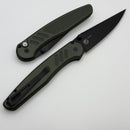 Pro-Tech Avalon Peace Neighbor w/ Green Knurled Aluminum Handle & DLC MagnaCut
