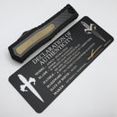 Marfione Custom Atreus w/ DLC Cracked Ice D/E M390MK & Black Aluminum Handle w/ Carbon Fiber & Bronze Titanium Inlay Accents