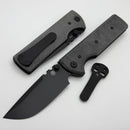 Chaves Knives N.T.A.K w/ Black Micarta & Black Drop Point Elmax - Blue Label