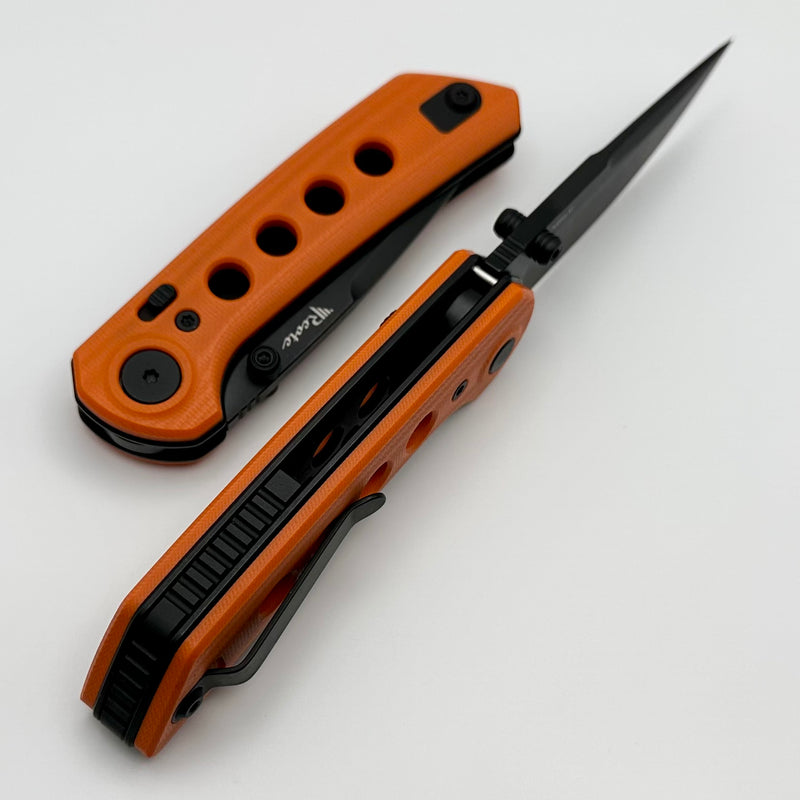 Reate Knives PL-XT Orange G-10 & Black PVD Nitro-V