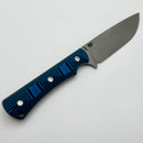 McNees Ridge Runner 3.6" Fixed Blade Blue/Black G-10 w/ Atomic CPM-3V