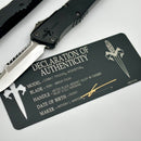 Marfione Custom Knives Combat Troodon Interceptor Mirror Polish w/ Hefted Black Handle & DLC Titanium Hardware