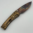 Medford Marauder Full Size Predator Sculpted Titanium Handles w/ 0.26" Vulcan S45 Drop Point