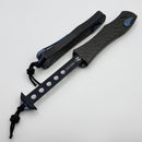 Heretic Hydra V4 w/ Carbon Fiber Handle & DLC Tanto w/ Blue Accents H406-6A-CF/BLUTI