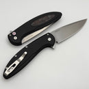 Pro-Tech Cambria Manual Black Aluminum Handles w/ TechnoCarbo Red Inlay & MagnaCut CF2101-LTD TC Red