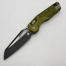 Microtech Knives MSI RAM LOK OD Green Aluminum Frag Handles & Two Tone Black M390MK 210-1FROD