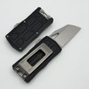 Microtech Exocet II w/ Black Aluminum Handle & Stonewash Wharncliffe M390MK 1156-10