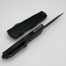 Microtech Luminary D/E DLC w/ Tritium Inlaid Slider & Bronze Apocalyptic Hardware Signature Series 1270-1DLCS-Z23