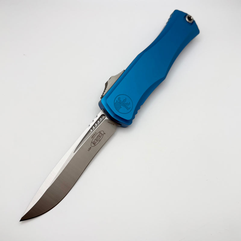 Microtech Knives Hera II Satin Recurve w/ Blue Handle 1705-4BL