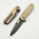 Mechforce Knives Oeser Nebo V2 Linen Micarta Handles & Elmax