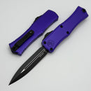 Microtech Knives Mini Hera Black D/E M390MK w/ Purple Handle 1702M-1PU