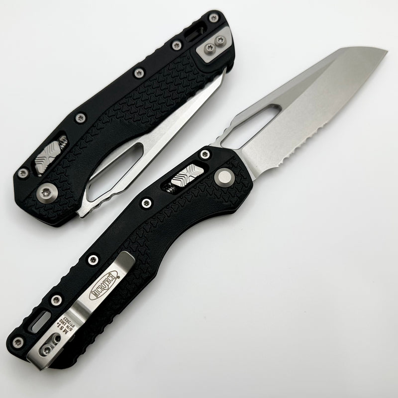 Microtech Knives MSI RAM LOK Black Polymer Injection Molded & Partial Serrated M390MK 210T-11PMBK