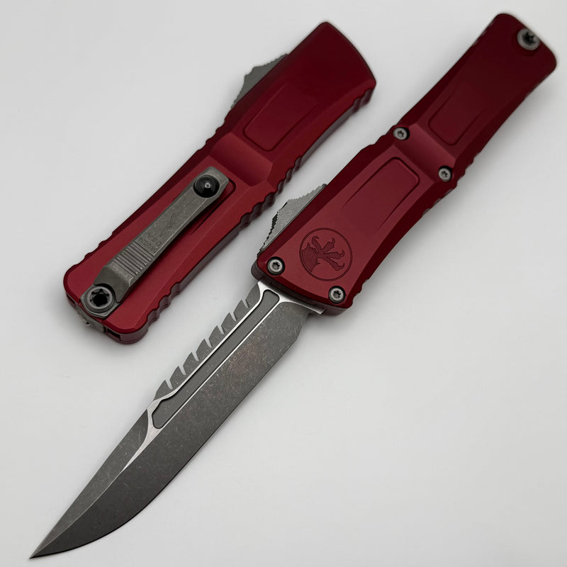 Microtech Knives Combat Troodon Gen III Apocalyptic Interceptor w/ Merlot Handle Signature Series 1217-10APMRS