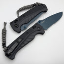 Benchmade Adira Tempest Gray Grivory & Cerakote Blue Serrated MagnaCut 18060SBT-01