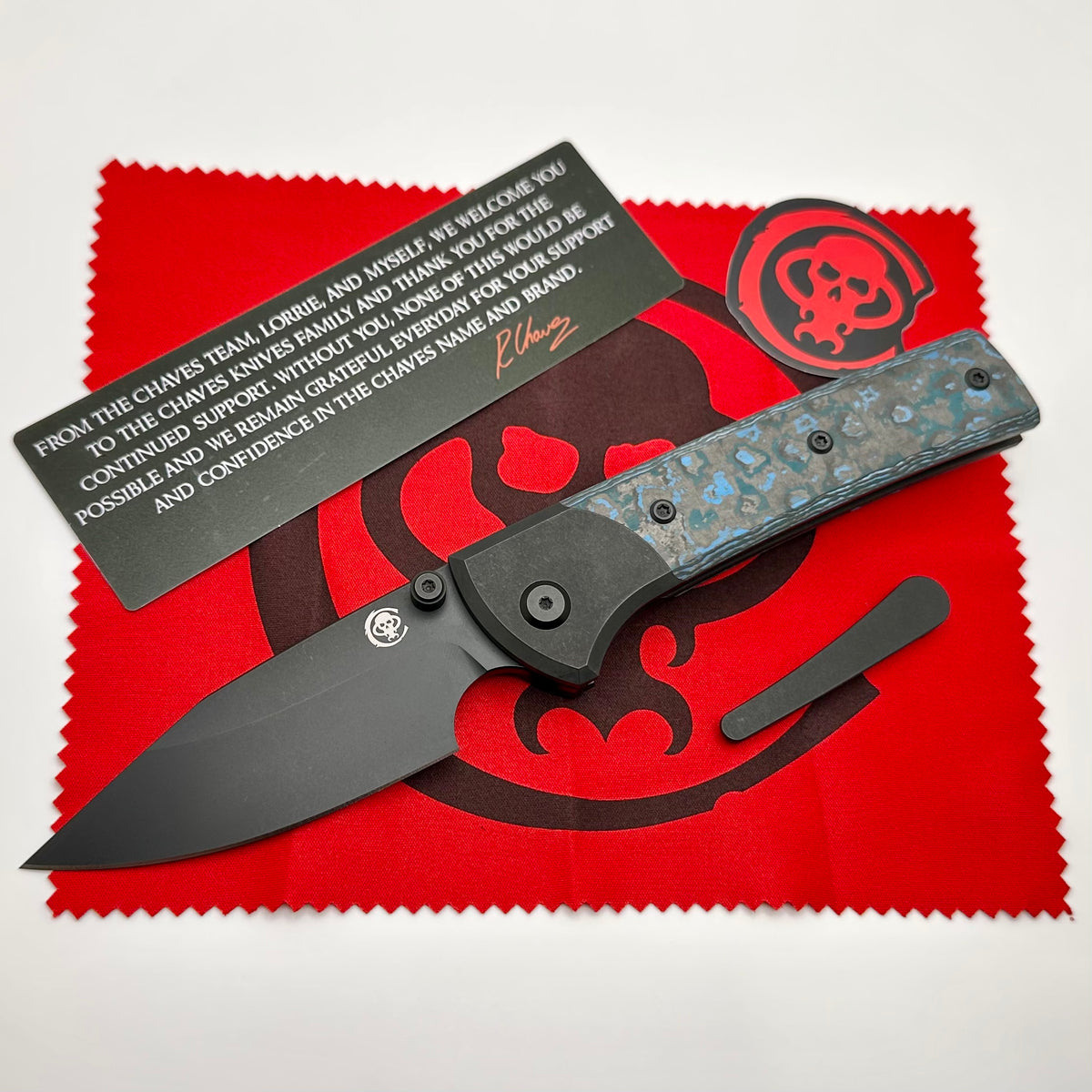 Chaves Scapegoat PVD Titanium w/ Artic Storm Inlays & PVD M390 Exclusi
