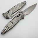 Marfione Select Microtech Socom Ram-Lok Titanium Frag Handles w/ Blue Accents & Spear Point Stonewash M390MK 160RL-10FRSMS3