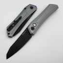 Pro-Tech Oligarch Gray Aluminum Handle & Pearl Button w/ DLC MagnaCut 2025 SHOT Oligarch.1